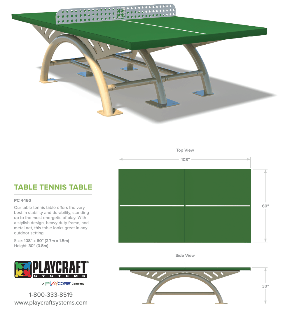 outdoor table tennis table